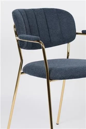 House of Rebels Eetkamerstoel - Roos - Goud/Blauw - House of Rebels