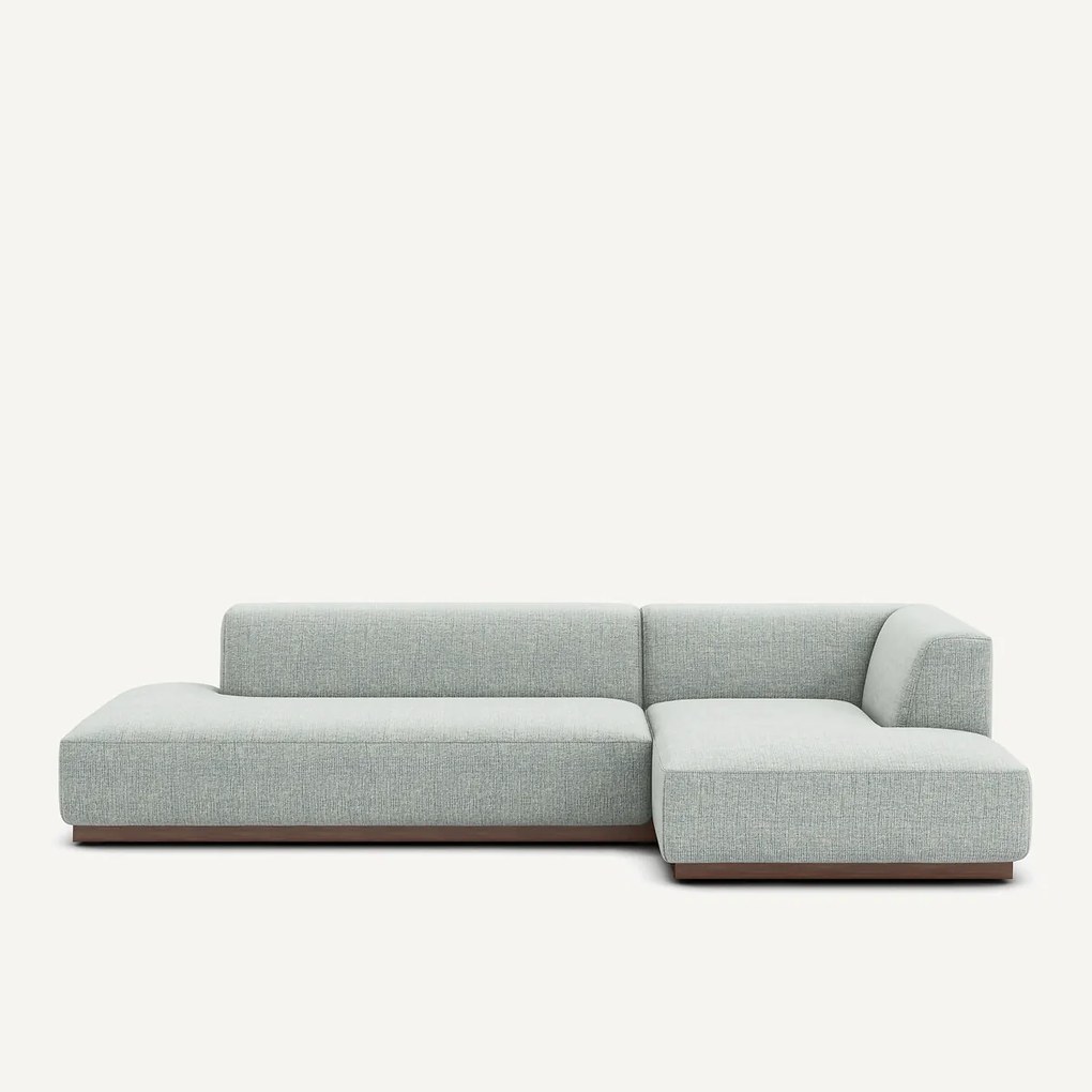 Rechtse hoekbank XL in gespikkelde stof, Jacopo