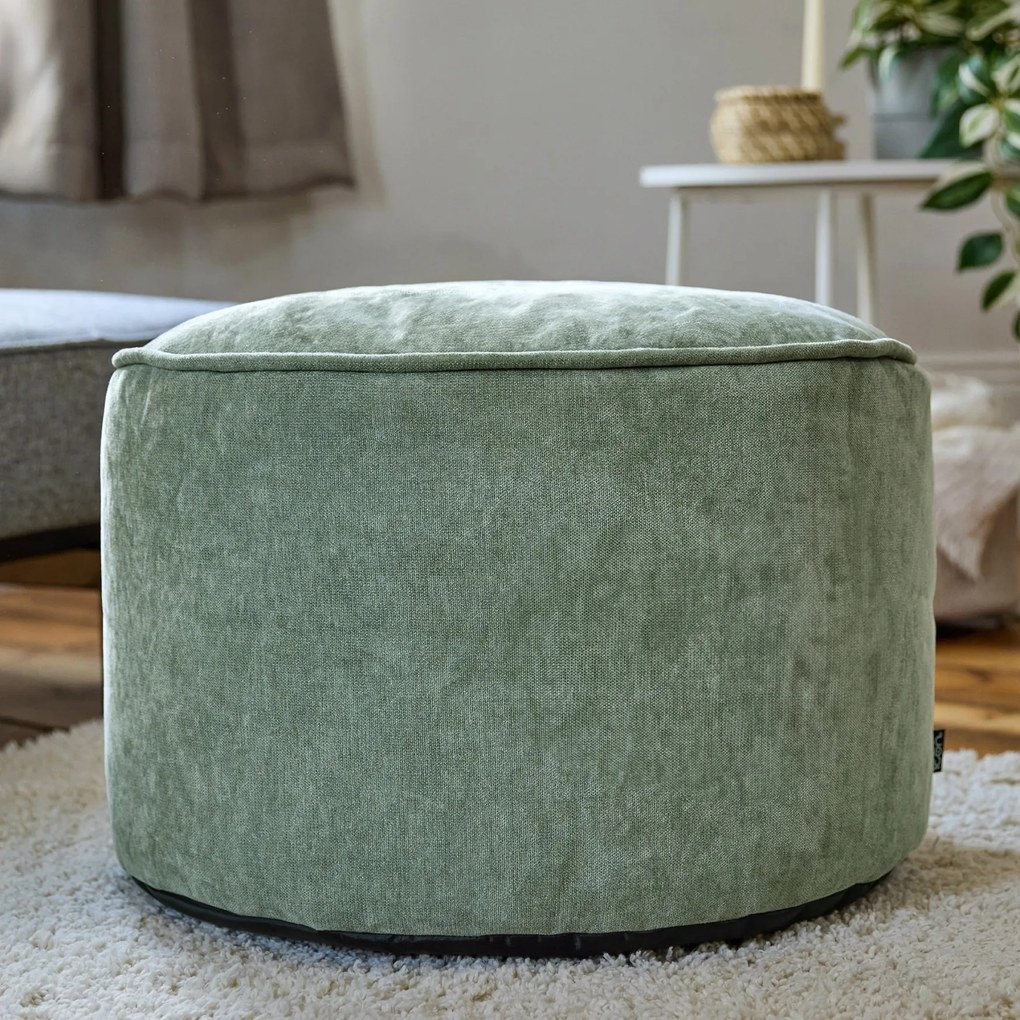 Milano Round Chenille Footstool