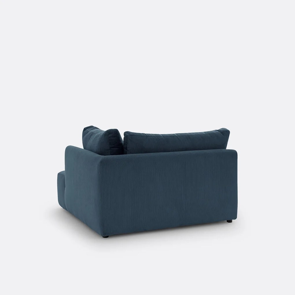 Moduleerbare hoekbank ribfluweel, Monica
