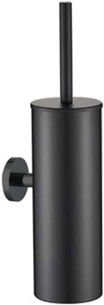 Plieger Vigo toiletborstel met deksel mat zwart