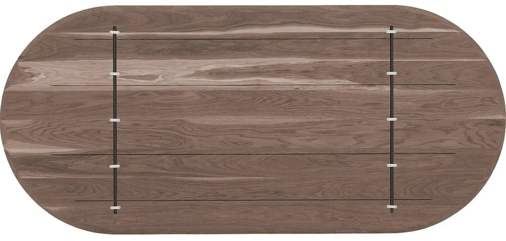 Goossens Excellent Eettafel Floyd, Semi rond 220 x 100 cm