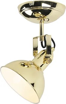 Industriële ronde spot goud 1-lichts - Tommy