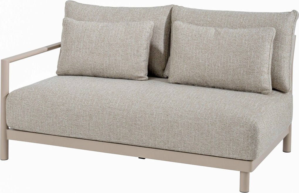 Hoek loungeset 6 personen Aluminium Taupe  4 Seasons Outdoor Mykonos/Hampton