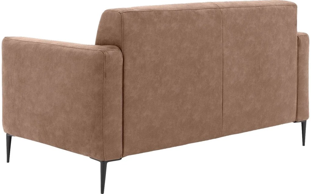Goossens Key West bruin, micro leer, 2-zits, modern design