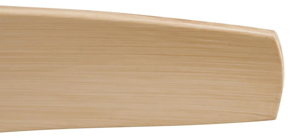 Plafondventilator wit met hout print 132cm incl. LED dimbaar met afstandsbediening - Joly