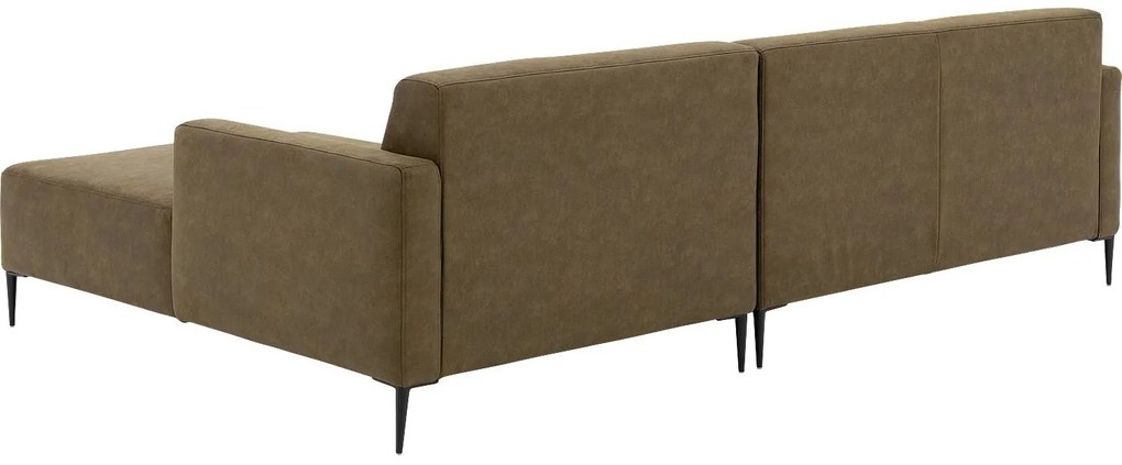 Goossens Key West groen, micro leer, 2,5-zits, modern design