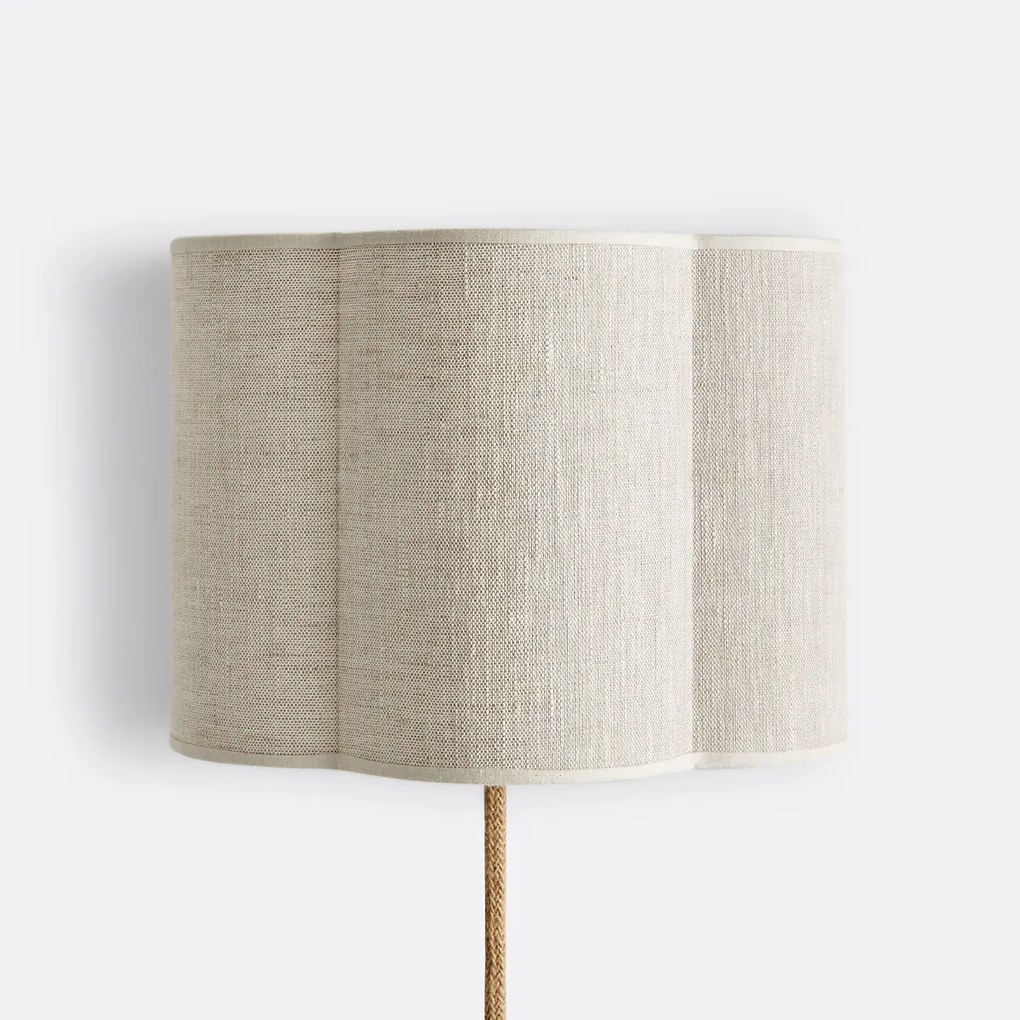 Wandlamp in linnen, Thade