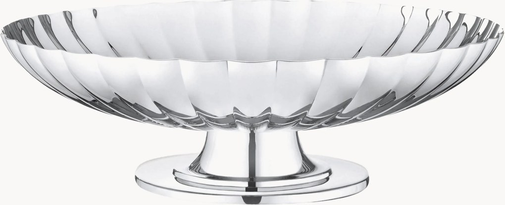 RVS serveerschaal Bernadotte met groefstructuur