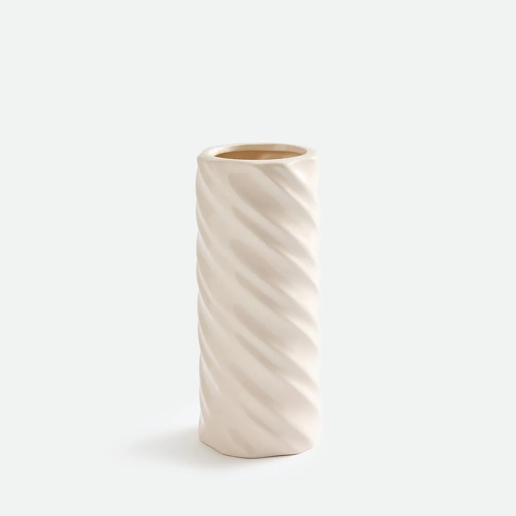 Gedraaide vaas, van keramiek, hoogte 27 cm, DEHEN