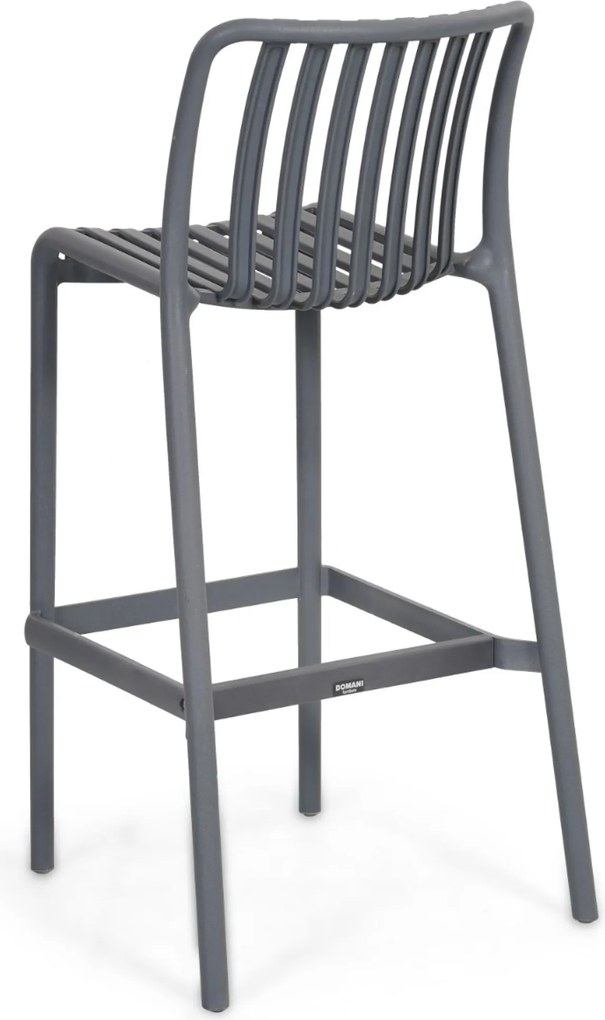 Barstoel Kunststof Grijs-antraciet Domani Furniture Alba  antracite