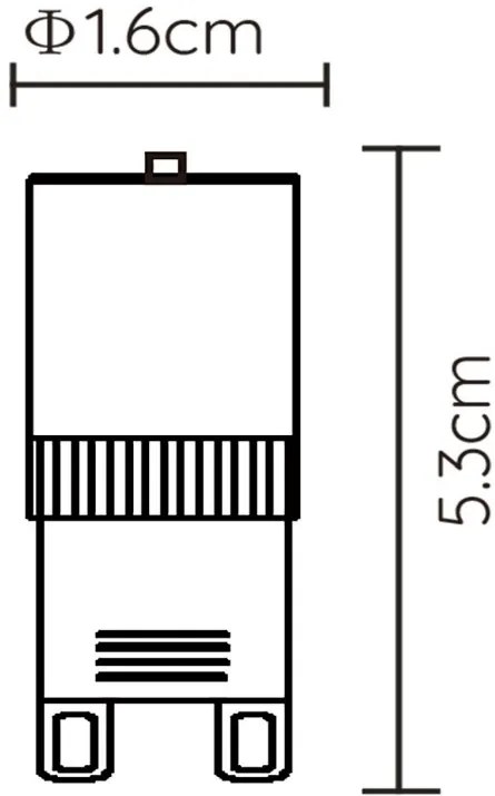 Lucide Bulb dimbare LED lamp 3.5W G9 wit