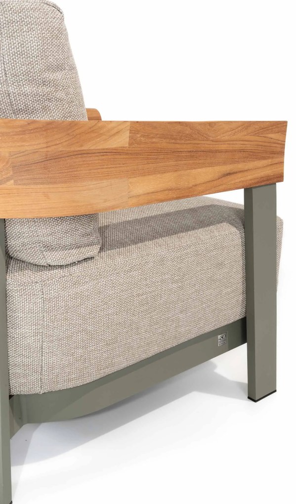 4 Seasons Outdoor Varenna loungestoel olijfgroen SALE weerbestendig