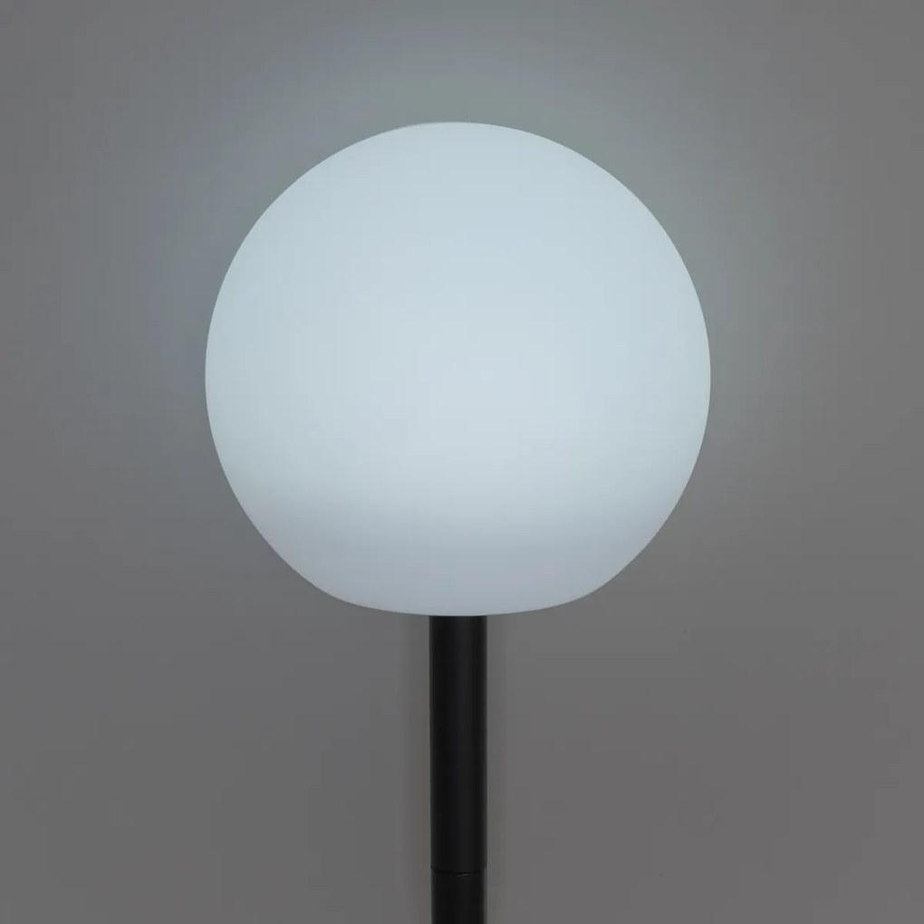 Set van 3 buiten vloerlampen wit incl. LED solar IP44 - Ludger