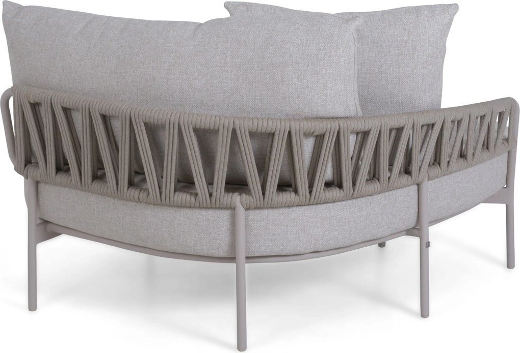 Hoek loungeset 5 personen Rope Taupe  4 Seasons Outdoor Calma/Fire