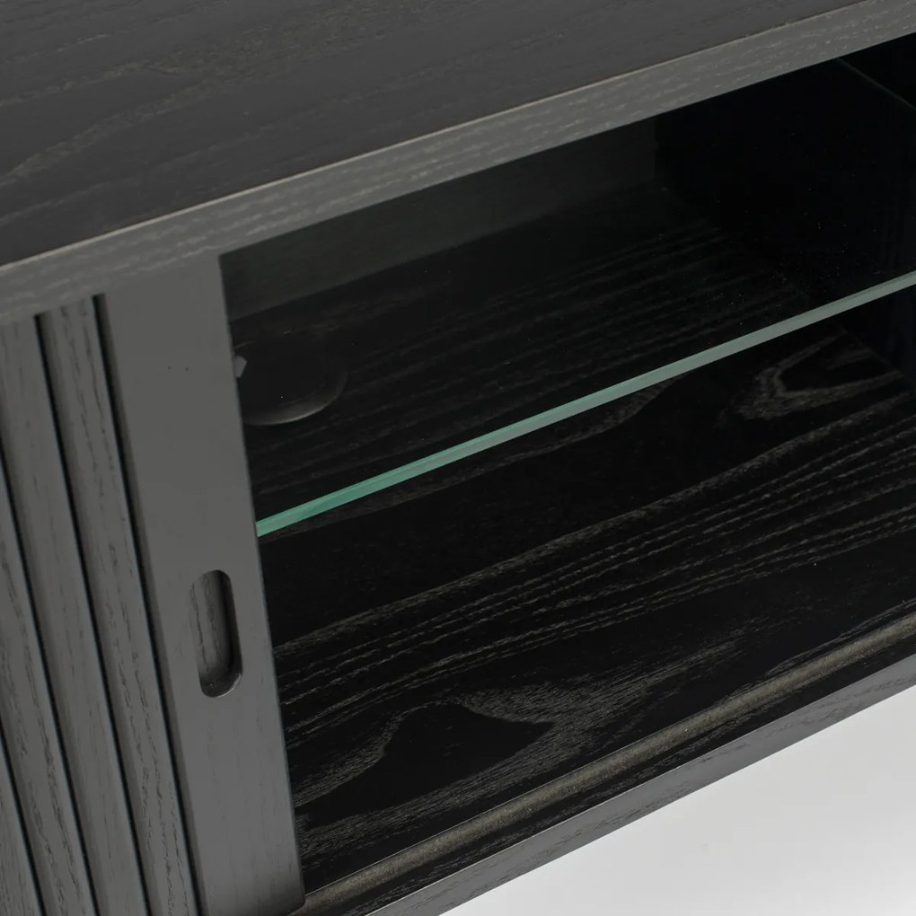 Zuiver Barbier Black Zwart Design Tv-dressoir - 120x40x57.5cm.