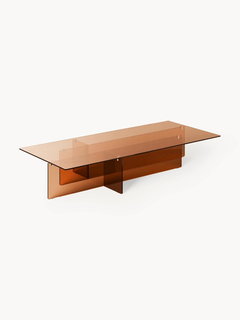 Grote glazen salontafel Anouk, B 160 cm