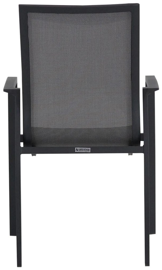 Tuinset 6 personen 230 cm Aluminium/textileen Grijs Lifestyle Garden Furniture Ultimate/Veneto