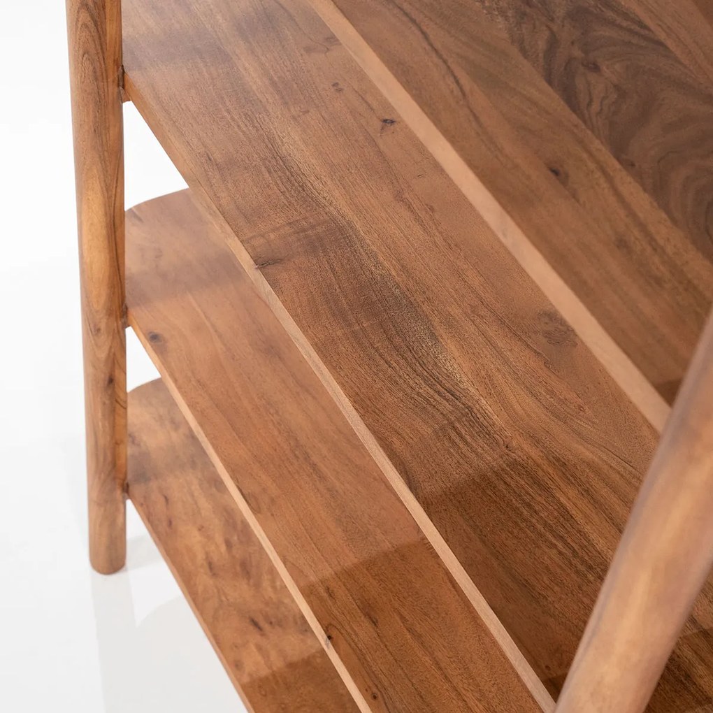 Retro Stellingkast Acacia Hout - 110x53x170cm.