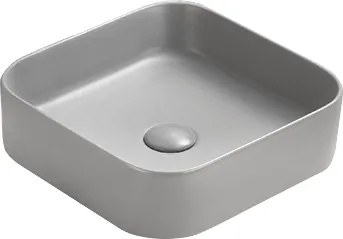 Mexen Vena opbouwwastafel 37 x 37 cm, lichtgrijs mat - 22193761
