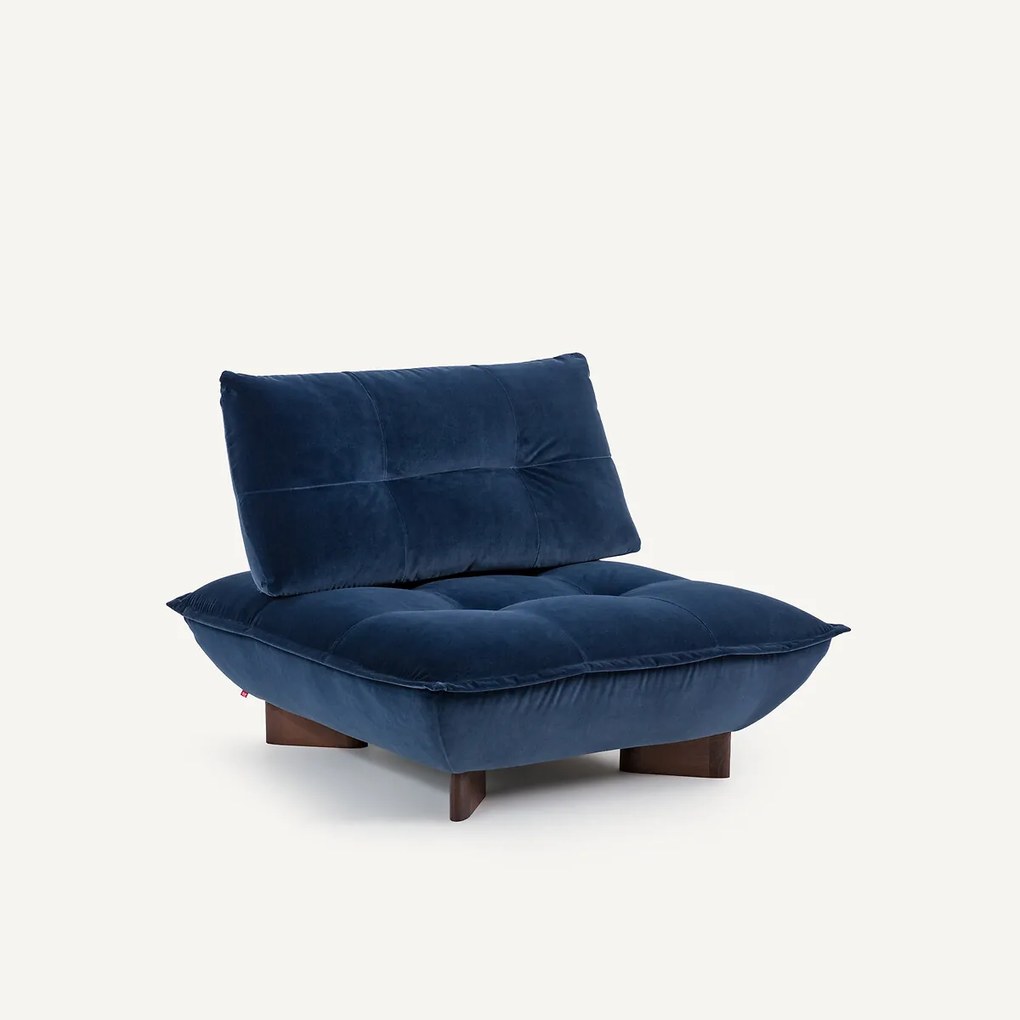 Modulaire fauteuil in fluweel, KAORI