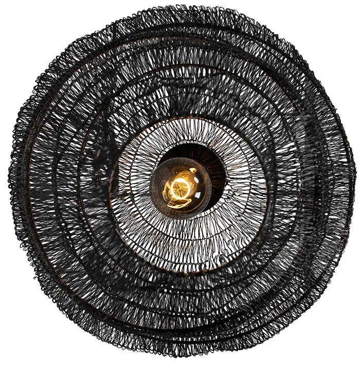 Oosterse plafondlamp zwart 45 cm - Vadi