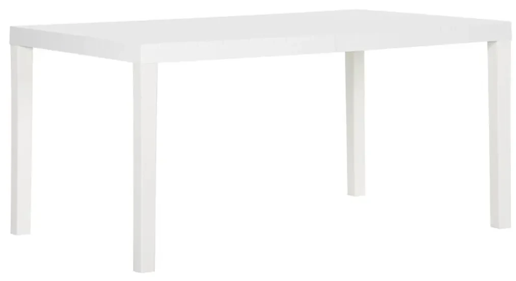 vidaXL Tuintafel 150x90x72 cm polypropeen wit