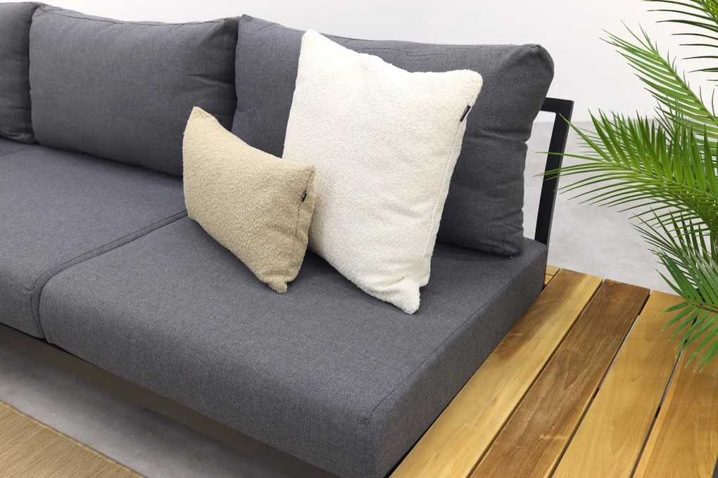 Avalounge loungeset - Aluminium/teakhout - 5 persoons