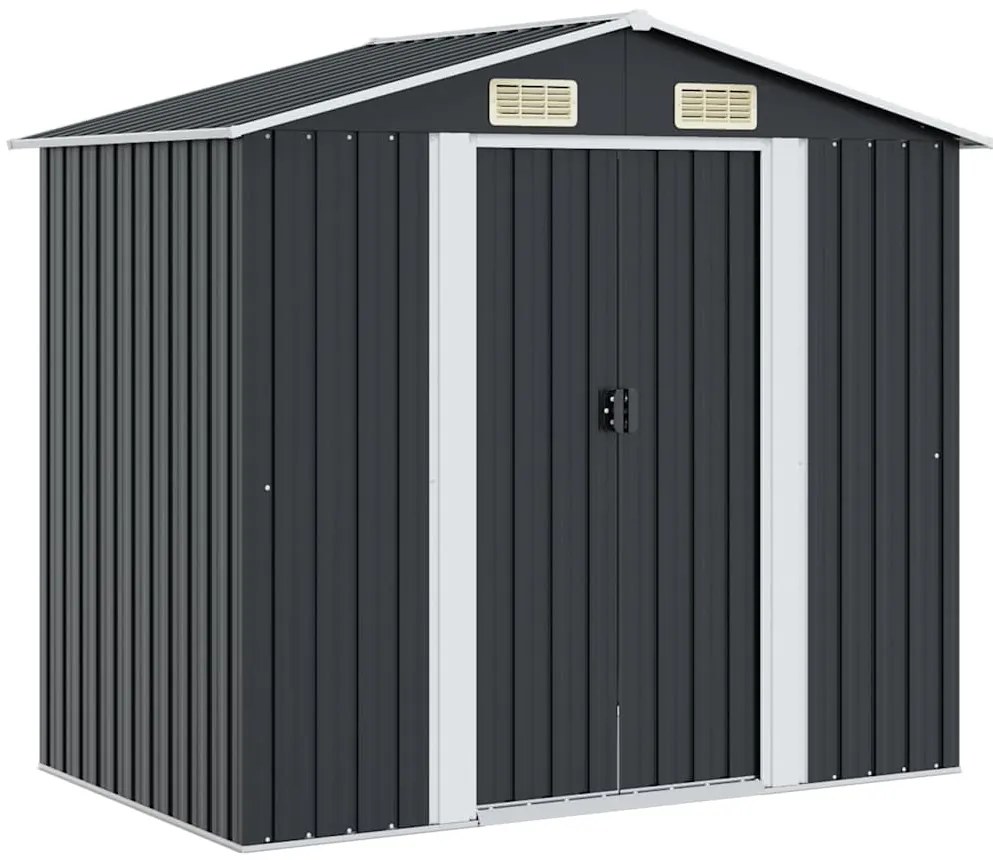vidaXL Tuinberging 204x132x186 cm staal antraciet