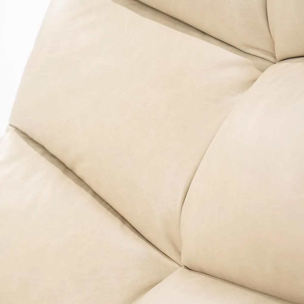 Eleonora Sven Draaifauteuil Beige Leder