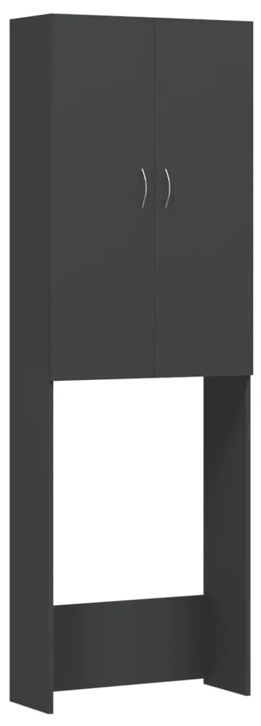 vidaXL Wasmachinekast 64x25,5x190 cm grijs