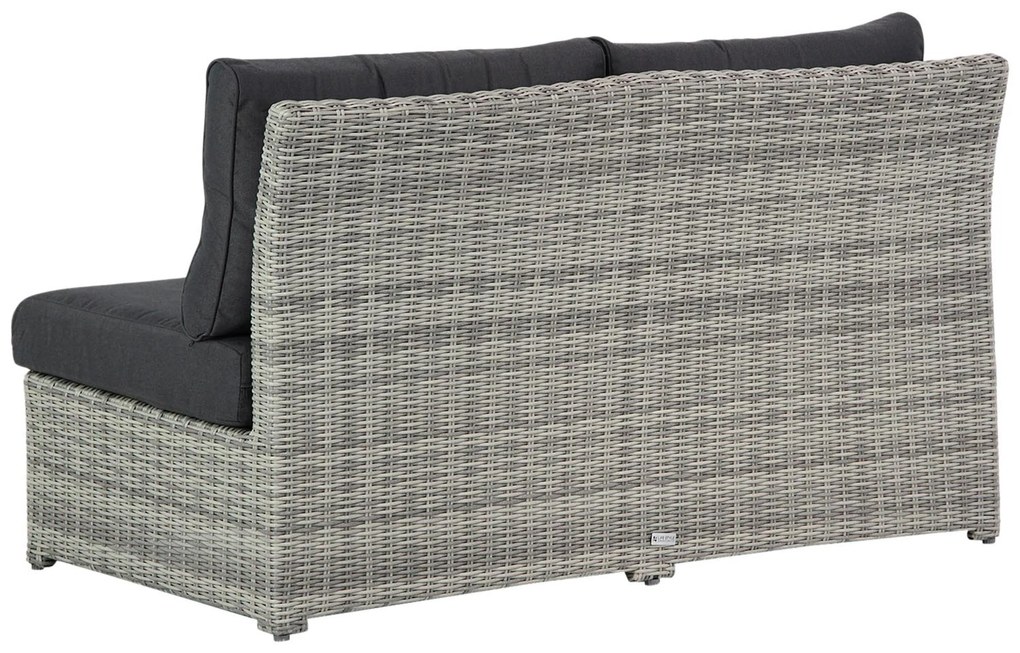 Loungeset tuin 4 personen Wicker Grijs Garden Collections Giardino