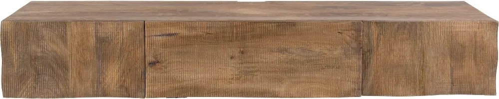 TV-meubel Mangohout Met Golvend Front - 160x35x45cm.