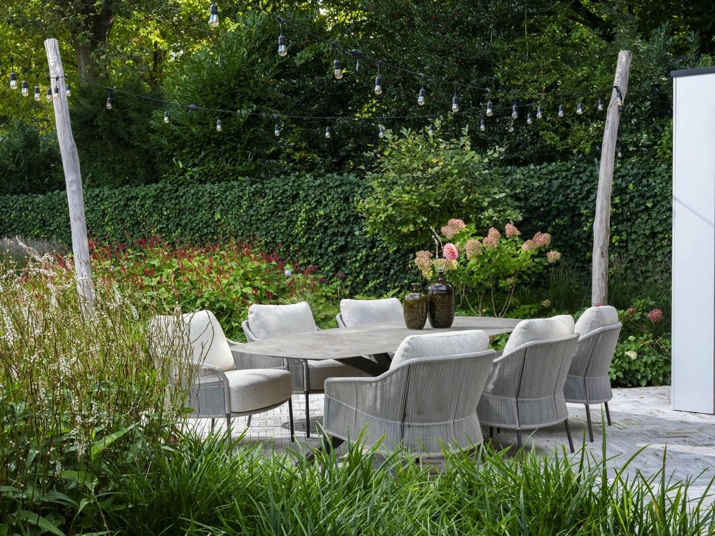 Taste by 4 Seasons Florence low dining tuinstoel terre Tuinstoel bruin weerbestendig