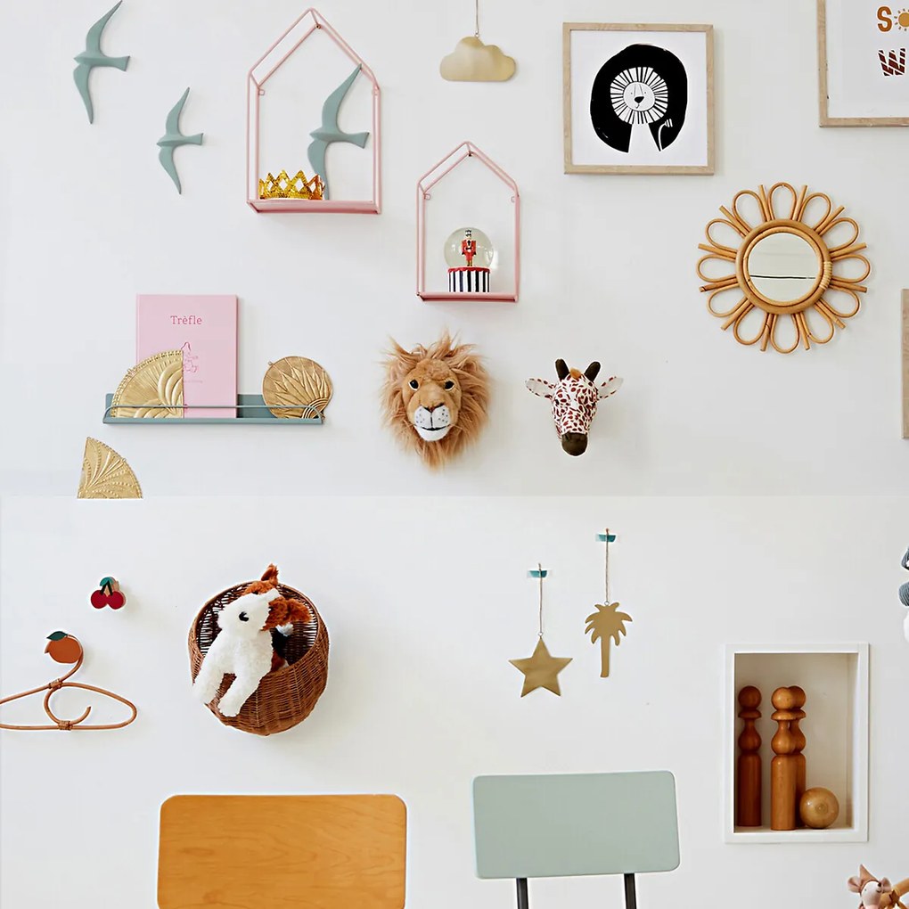 De wanddecoratie wolk in messing, Ramula