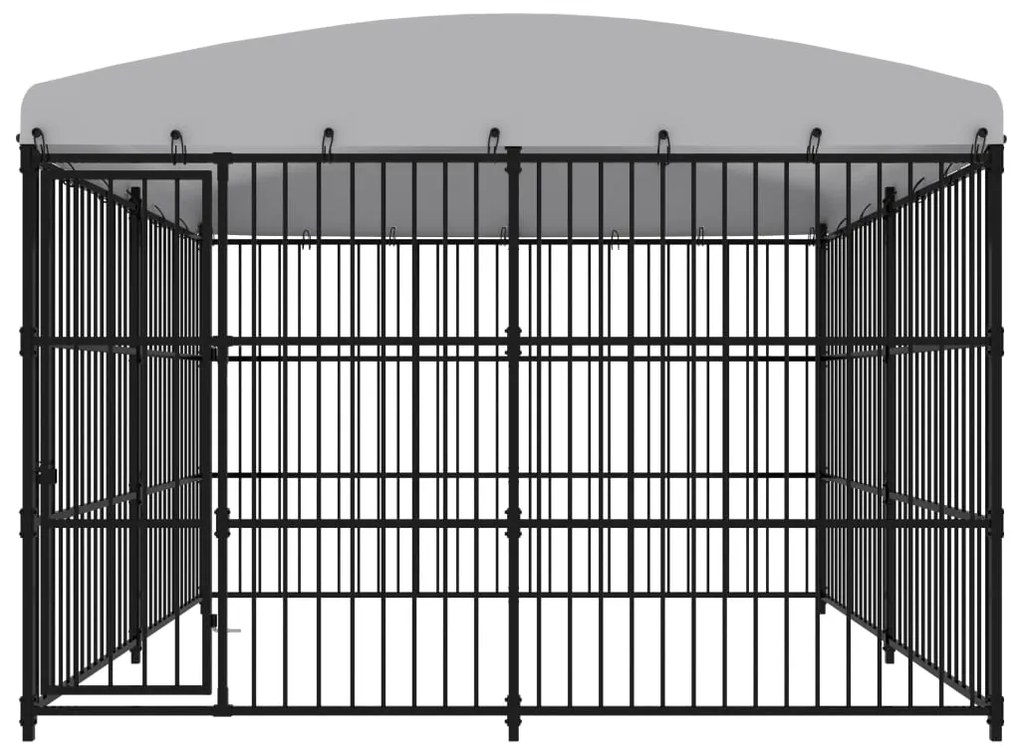 vidaXL Hondenkennel voor buiten met dak 300x300x210 cm