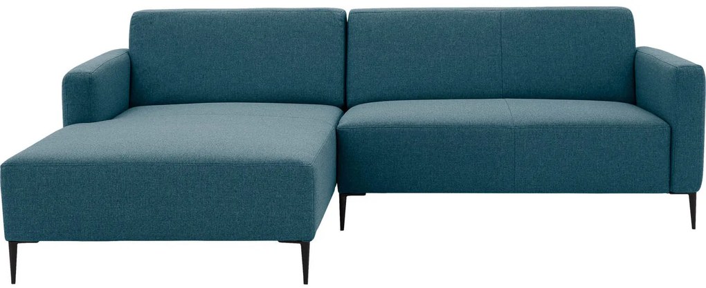 Goossens Key West blauw, stof, 2-zits, modern design