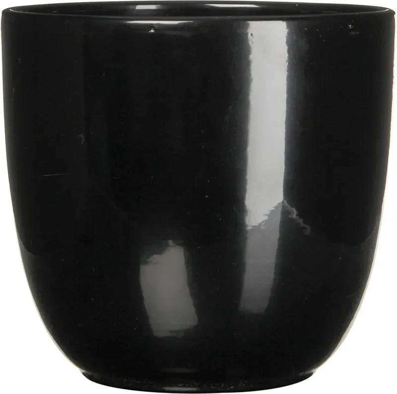 Bloempot Pot rond es/15 tusca 16 x 17 cm zwart Mica