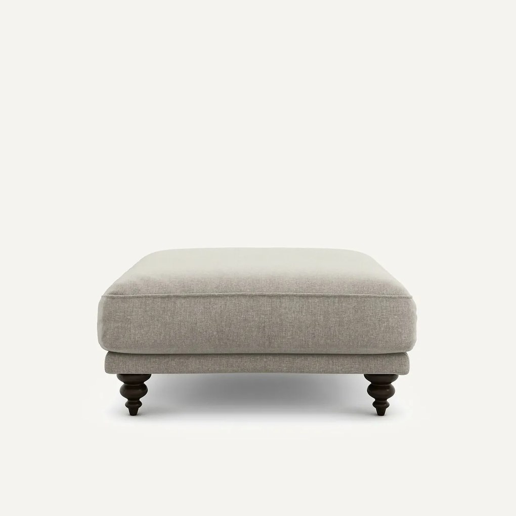 Voetenbank van fluweel chenille, Lazare