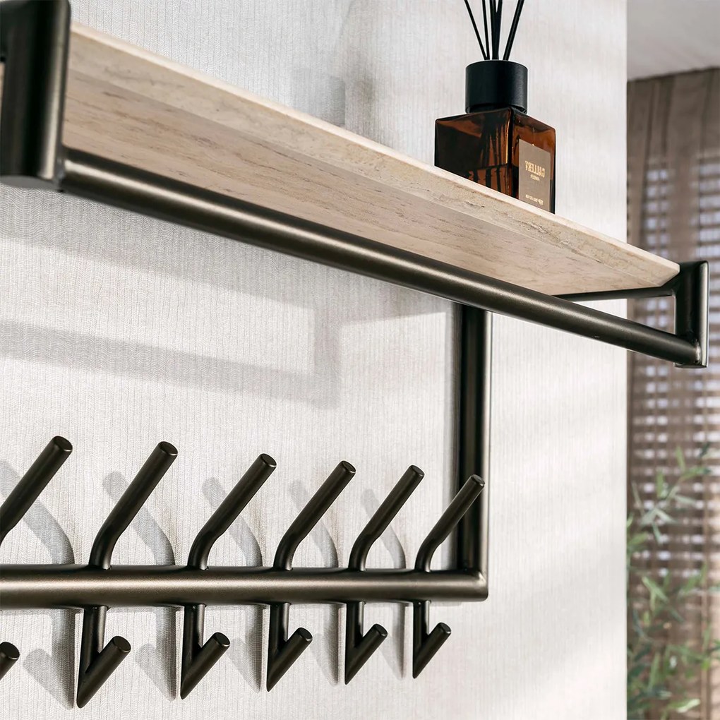 Kapstok Met Hoedenplank En 7 Haken