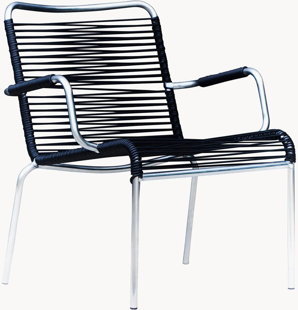 Handgemaakte tuin loungefauteuils Mya Spaghetti, 2-delig, stapelbaar