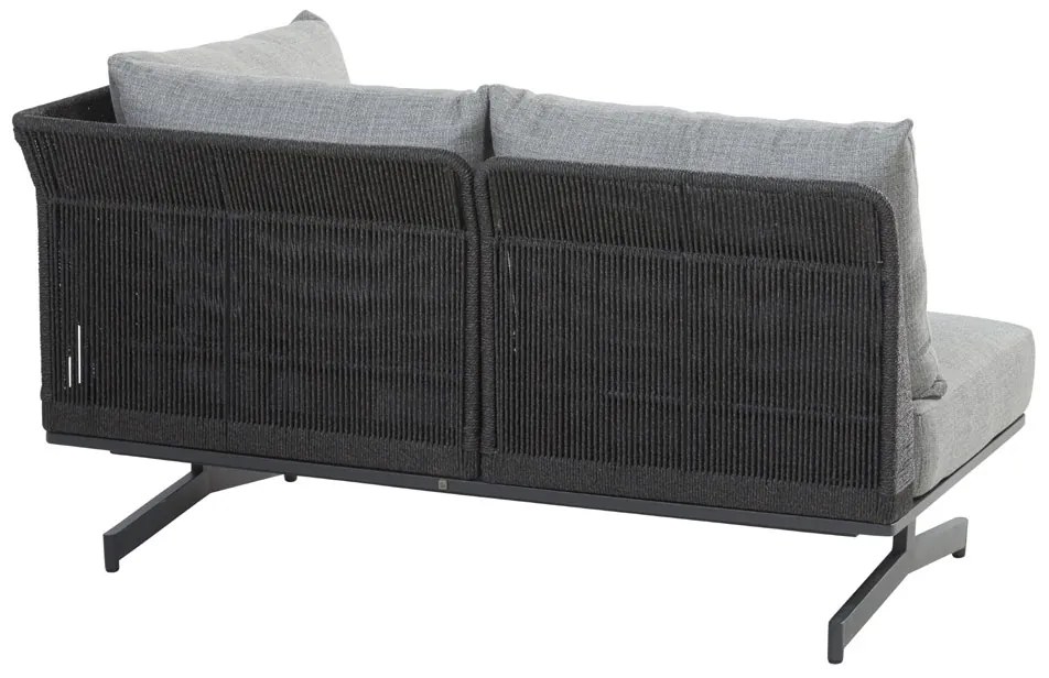 4 Seasons Outdoor Fortuna 4-zits platform loungebank  Loungeset    antraciet weerbestendig