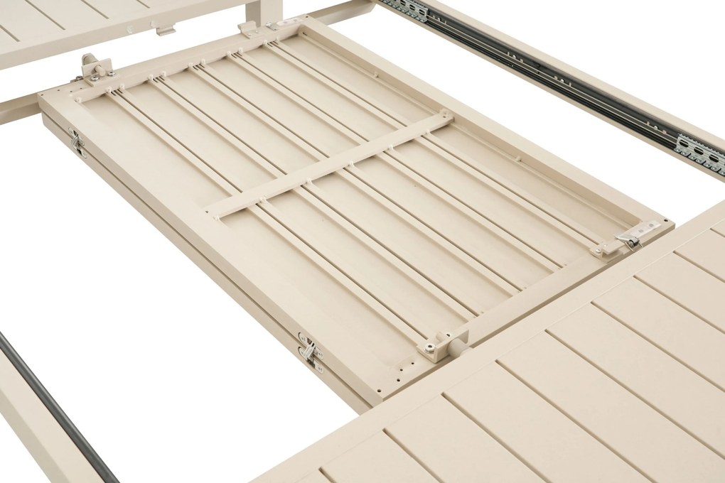 Tuinset 6 personen 160 cm Aluminium Taupe Presto Brentino/Arvento