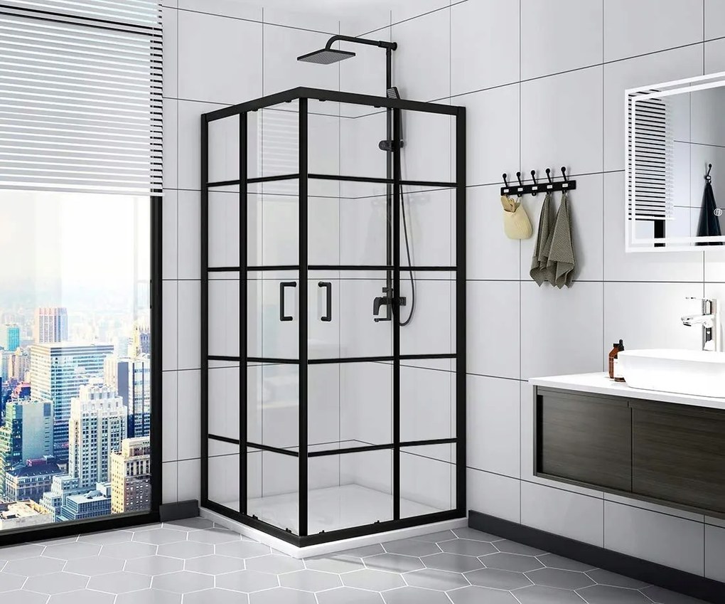 calani BLACK DELTA 90x90 douchewand