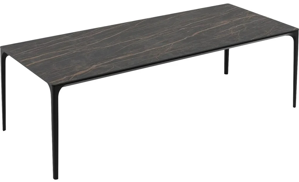 Goossens Excellent Eettafel Cipressen, Rechthoekig 180 x 90 cm met afgeronde hoeken