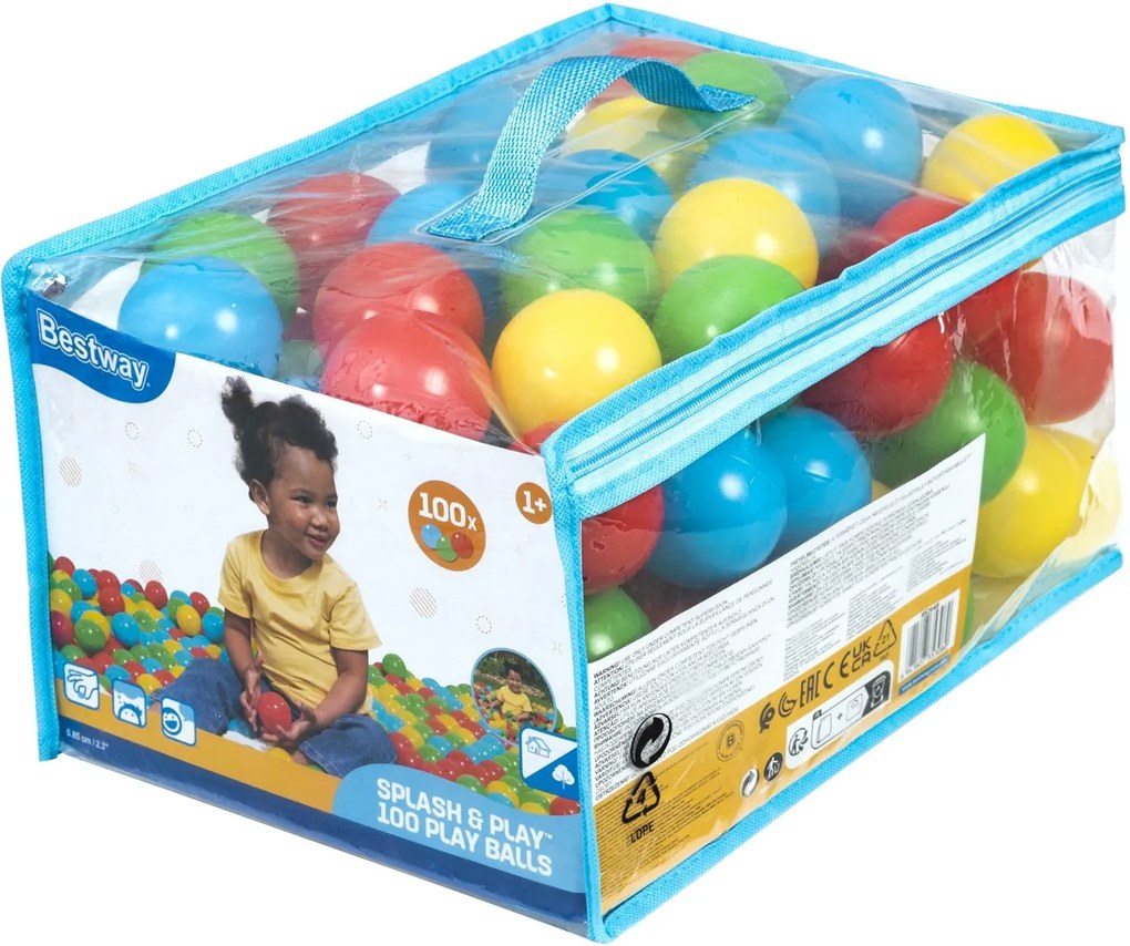Bestway Ballenbakballen'Splash&amp;Play'- 100 stuks