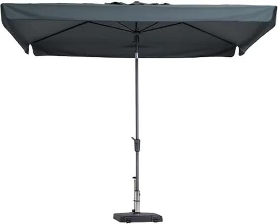 Madison parasol Delos luxe - grijs - 200x300 cm - Leen Bakker