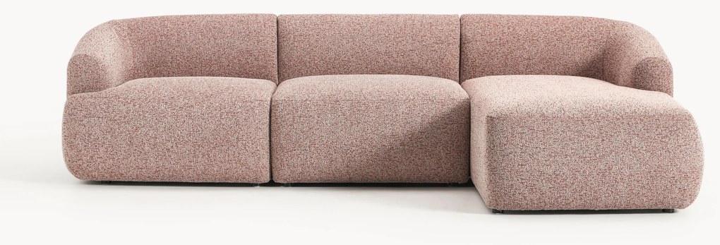 Modulaire bouclé hoekbank Sofia (3-zits)