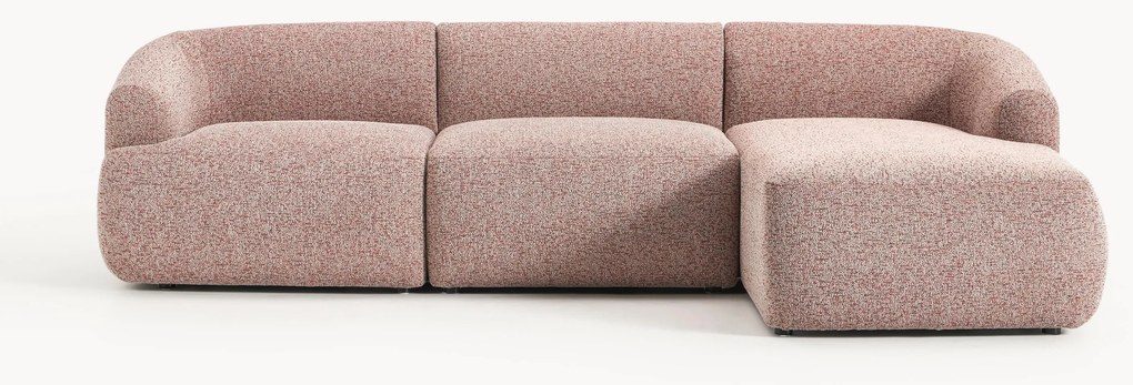 Modulaire bouclé hoekbank Sofia (4-zits)