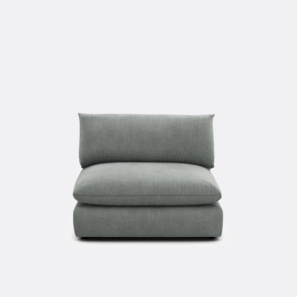 Zitelement voor modulaire sofa, in gestructureerde stof, Malo